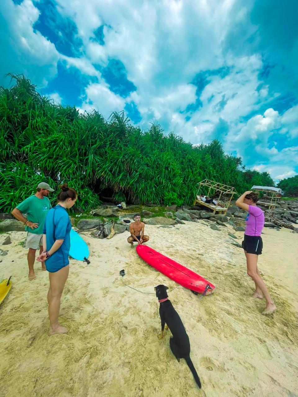 Gaia Ocean Surf Yoga Hostel Ahangama Ngoại thất bức ảnh